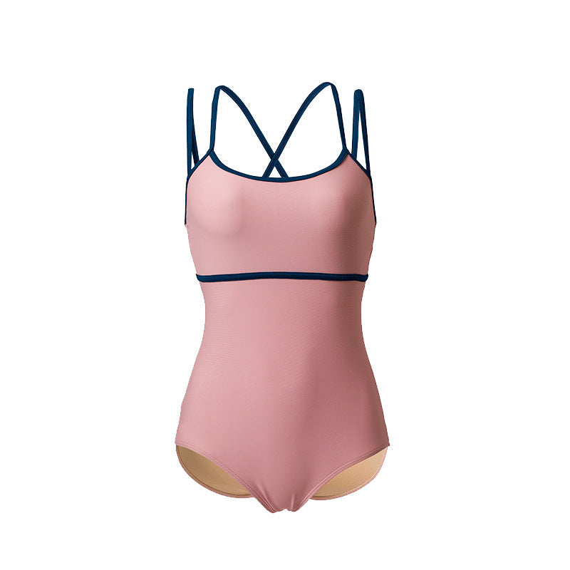 Simple Backless Swimsuit Women's Sling One-piece Swimsuit