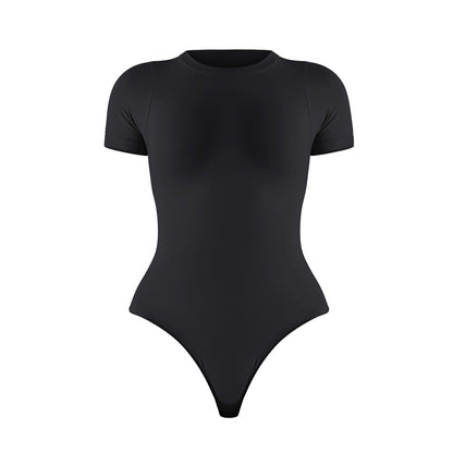 Women's Skinny Hip Raise Sports Short Sleeve Rompers